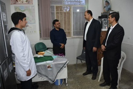استقرار تیم های درمانی کانون جهاد سلامت در هونجان  شهرستان شهرضا 
